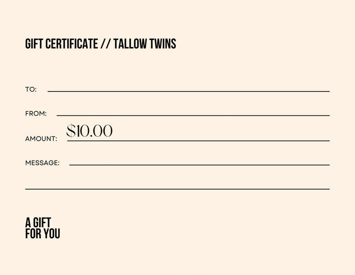 Tallow Twins Gift Card