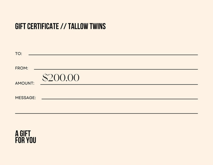 Tallow Twins Gift Card