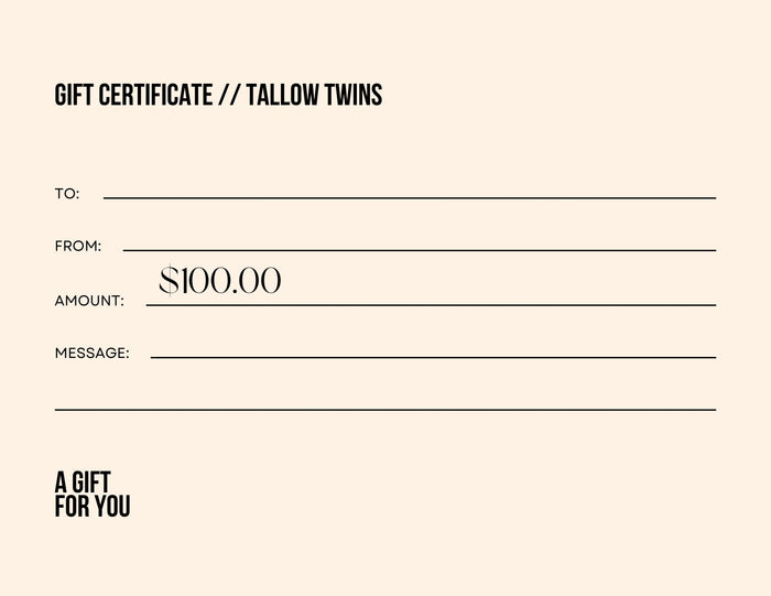 Tallow Twins Gift Card
