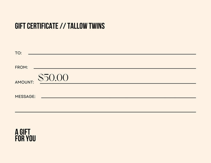 Tallow Twins Gift Card