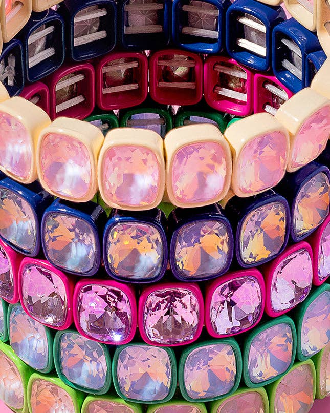 Taylor Elliott Enamel Stretch Bracelet -  Layla