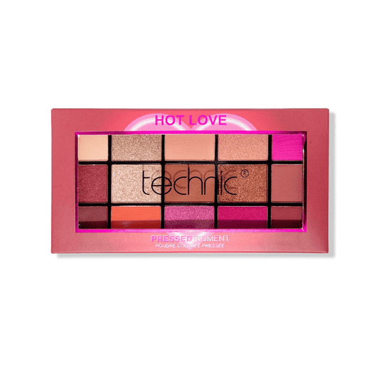 Technic Pressed Pigment Eyeshadow Palette – Hot Love 30g