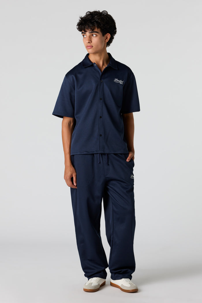 Textured Embroidered Sweatpant