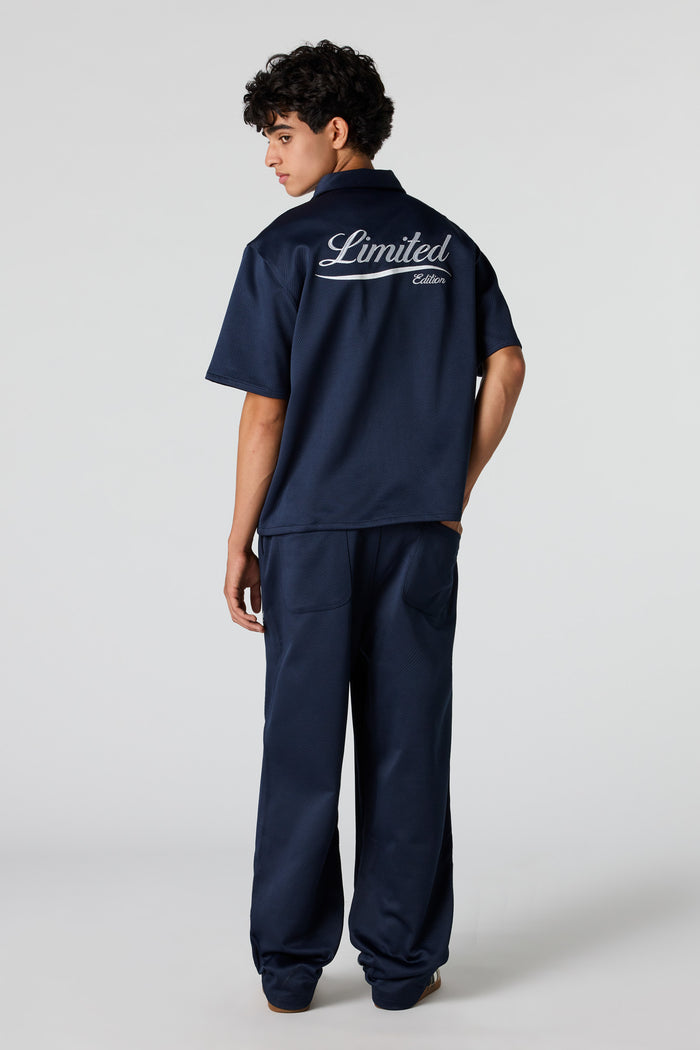 Textured Embroidered Sweatpant