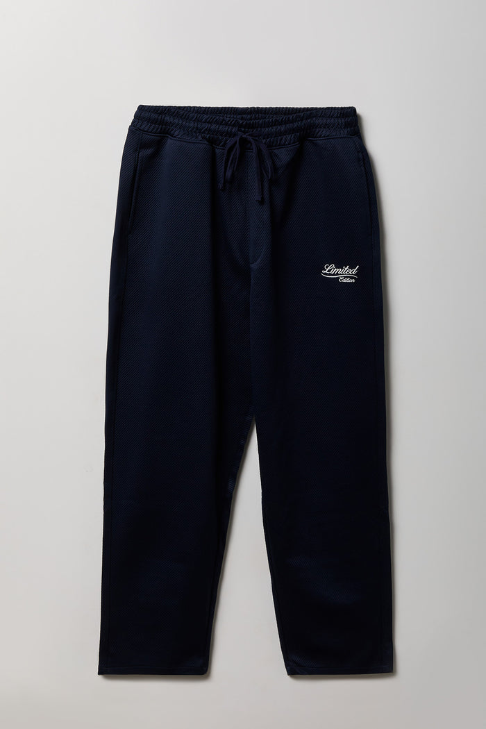 Textured Embroidered Sweatpant