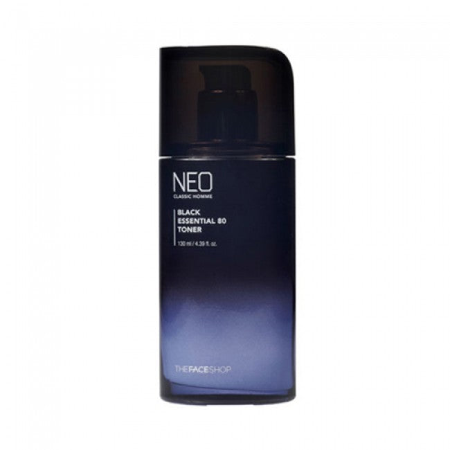 The Face Shop Neo Classic Homme Black Essential Toner 130 ml + toner 30 ml تونر البشرة مع مستحلب حجم ميني من ذا فيس شوب