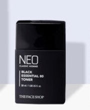 The Face Shop Neo Classic Homme Black Essential Toner 130 ml + toner 30 ml تونر البشرة مع مستحلب حجم ميني من ذا فيس شوب