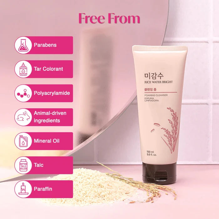 THE FACE SHOP Rice Water Bright Nettoyant Moussant Facial Foaming Cleanser