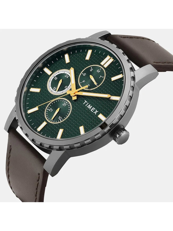 Timex Trendline Round Green Dial Analog Watch - TWEG34700