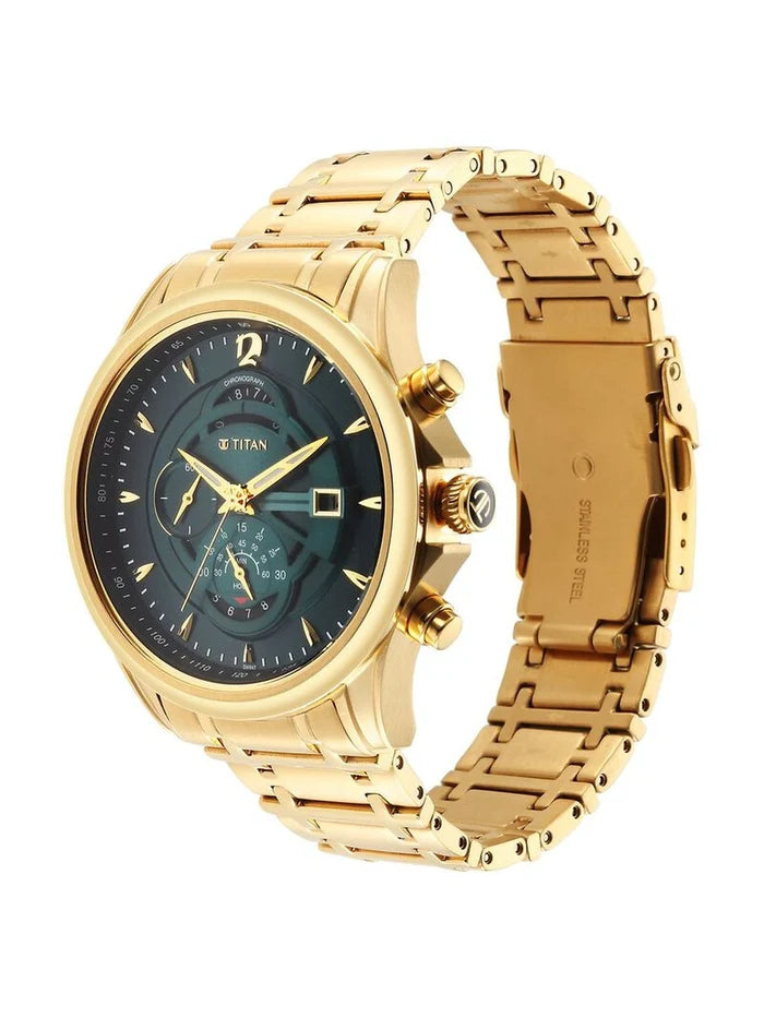Titan Round Analog Watch - NU1830YM02