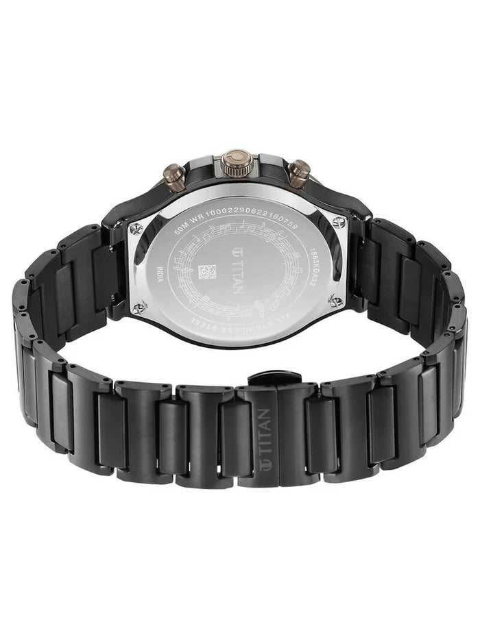 Titan Round Grey Dial Analog Watch - NS1883KM01