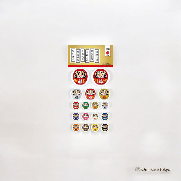 Todan Yasuki-Seal Daruma Lucky Charm – Pink