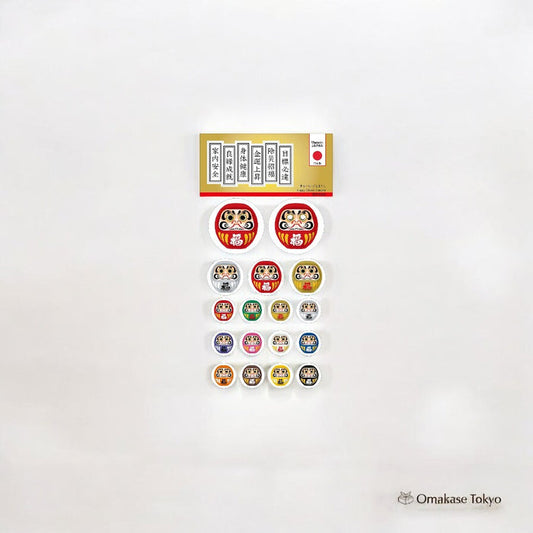 Todan Yasuki-Seal Daruma Lucky Charm – Pink