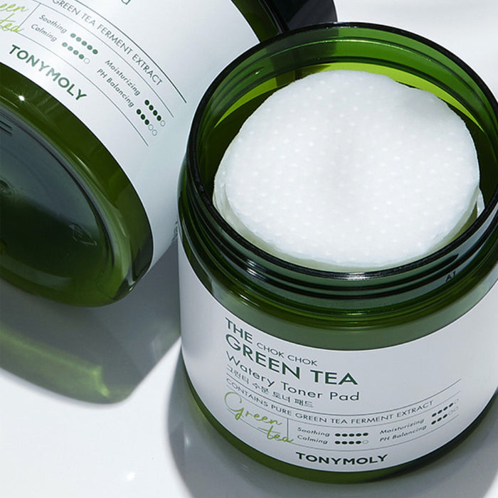 TONYMOLY The Chok Chok Green Tea Watery Toner Pad شرائح الشاي الاخضر