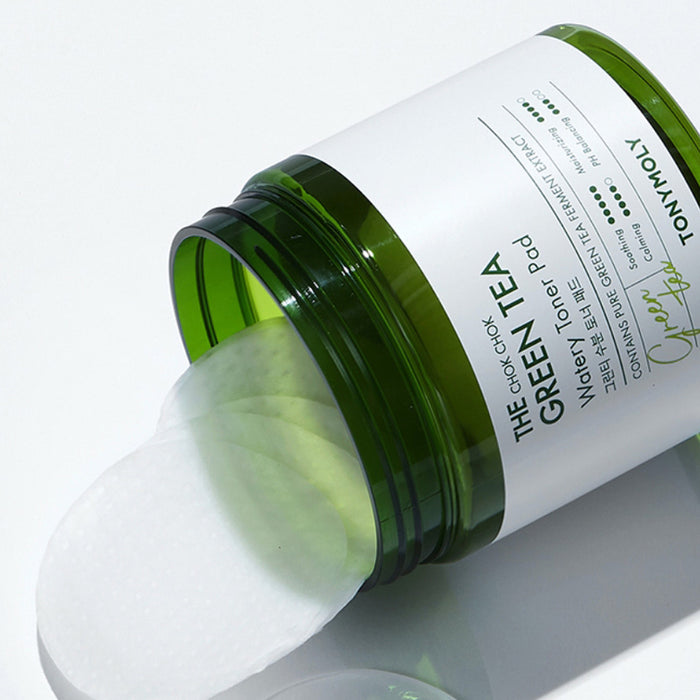 TONYMOLY The Chok Chok Green Tea Watery Toner Pad شرائح الشاي الاخضر