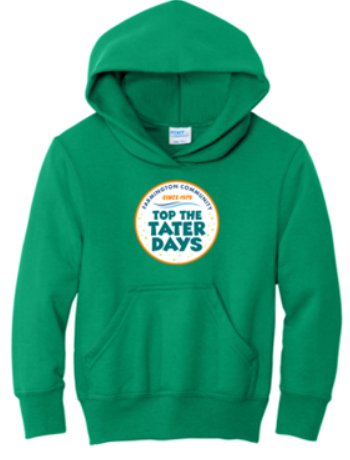 TOP THE TATER DAYS YOUTH FLEECE HOODED SWEATSHIRT (3 COLORS AVAILABLE)