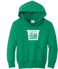 TOP THE TATER DAYS YOUTH FLEECE HOODED SWEATSHIRT (3 COLORS AVAILABLE)