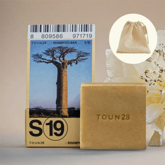 [TOUN28] S19 Shampoo Bar (Baobab Seed Oil) 100g - Ballagrio