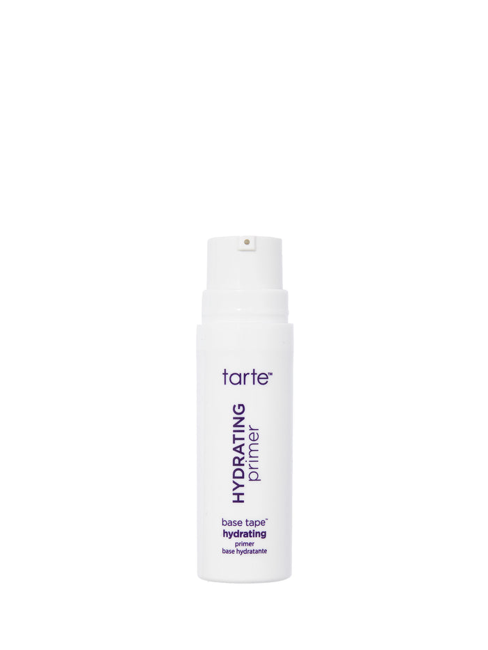 Tarte hydrating primer bottle on a white background