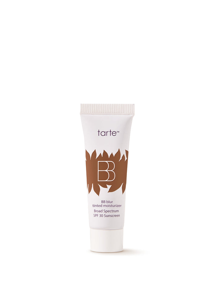 Tarte BB Blur Broad Spectrum SPF 30 sunscreen tube on a white background