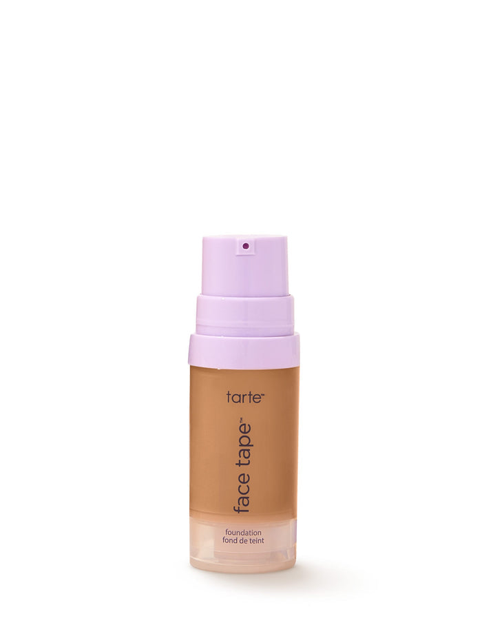 Tarte face tape foundation bottle on a white background