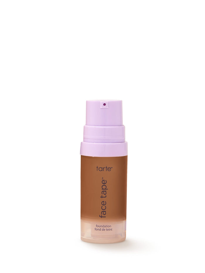 Tarte face tape foundation bottle on a white background
