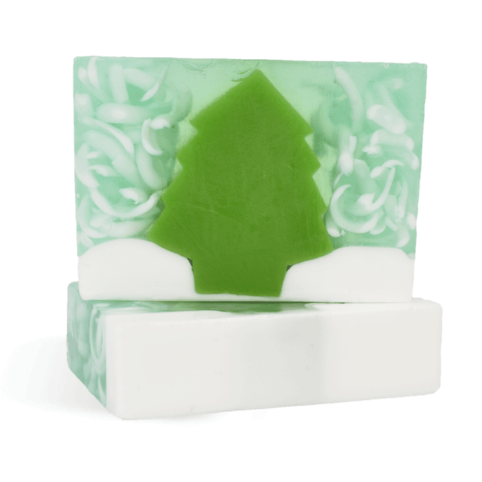 Tree with Falling Snow Soap Loaf Kit