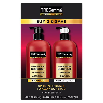 TRESEMM Regimen Shampoo + Conditioner Keratin Smooth Combo Pack مجموعة العناية بالشعر