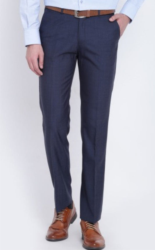 Trouser Pant Navy Blue Men's Formal Non Pleated Trouser . Moq 2