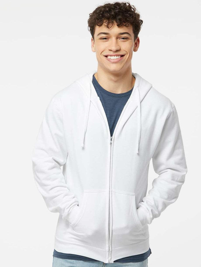 no-logo Tultex Unisex Full-Zip Hooded Sweatshirt-Fleece-Tultex-Thread Logic
