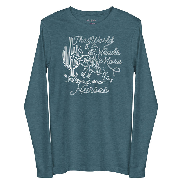 TWNM- Nurses Unisex Long Sleeve Tee Dark Colors