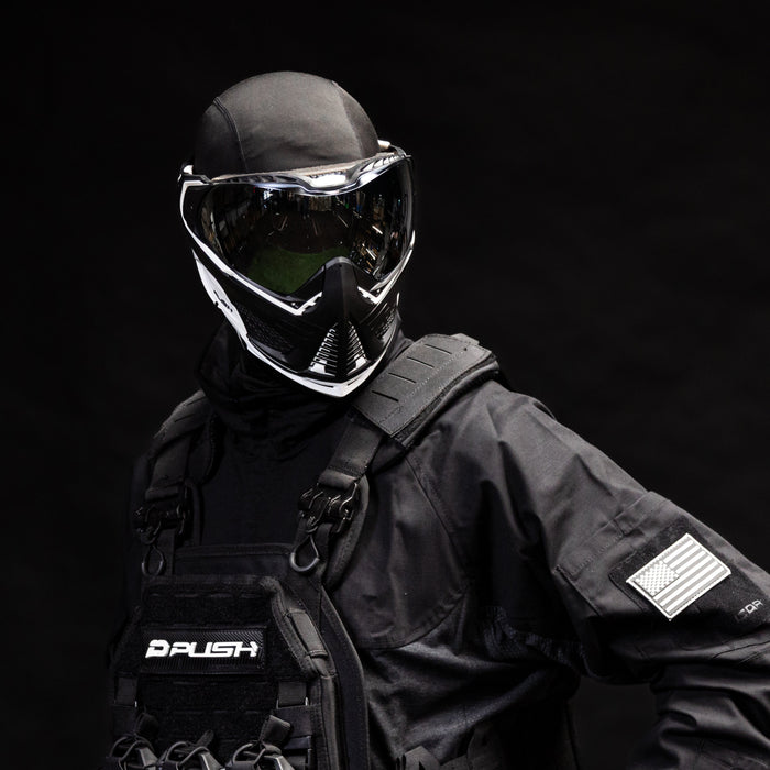 Unite Goggle Mk II - Seeker (Black/White) - Silver Lens