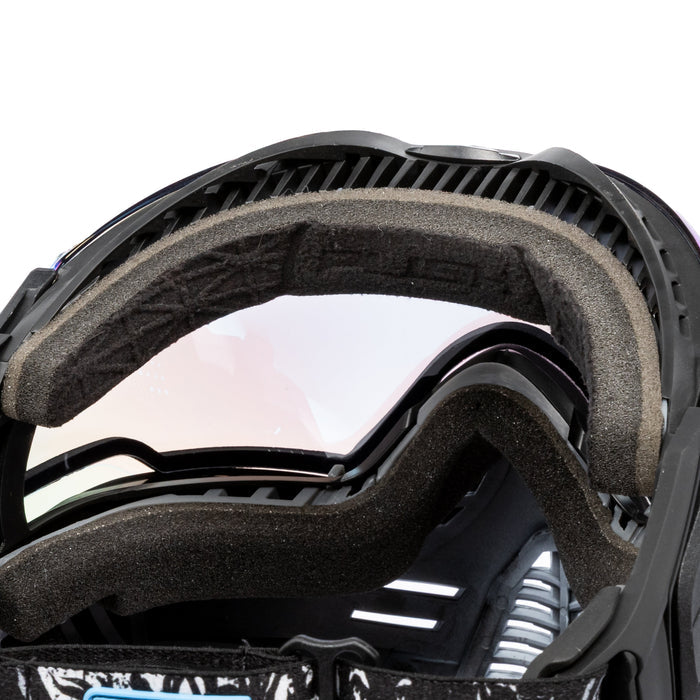 Unite Goggle Mk II  - Warlord Soul (Black/White Skull) - Blue Lens