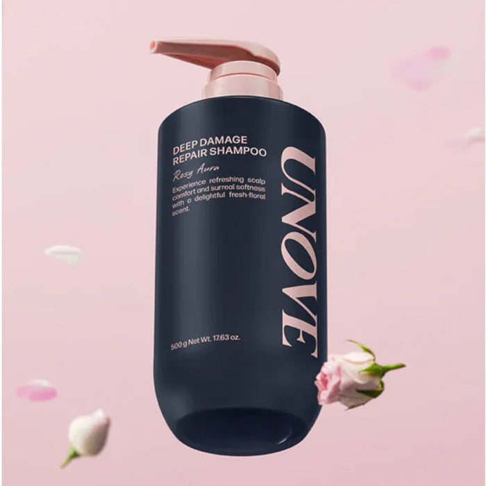 Unove Deep Damage Repair Shampoo 500ml Rosy Aura | VGLE Beauty Canada