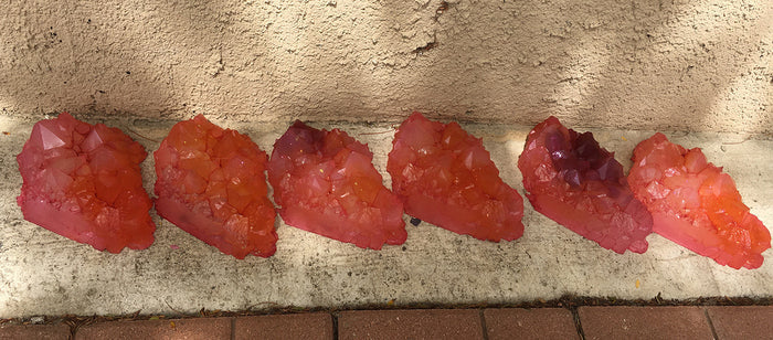 URETHANE GLOW IN THE DARK CRYSTAL- LARGE ( ORANGE)