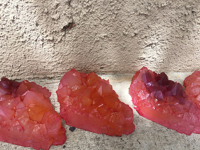 URETHANE GLOW IN THE DARK CRYSTAL- LARGE ( ORANGE)
