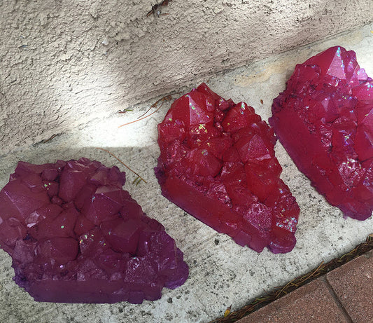URETHANE GLOW IN THE DARK CRYSTAL- LARGE ( PINK )
