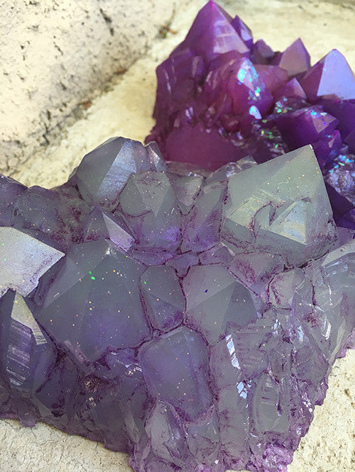 URETHANE GLOW IN THE DARK CRYSTAL- LARGE ( PURPLE)