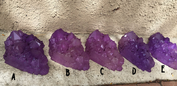 URETHANE GLOW IN THE DARK CRYSTAL- LARGE ( PURPLE)