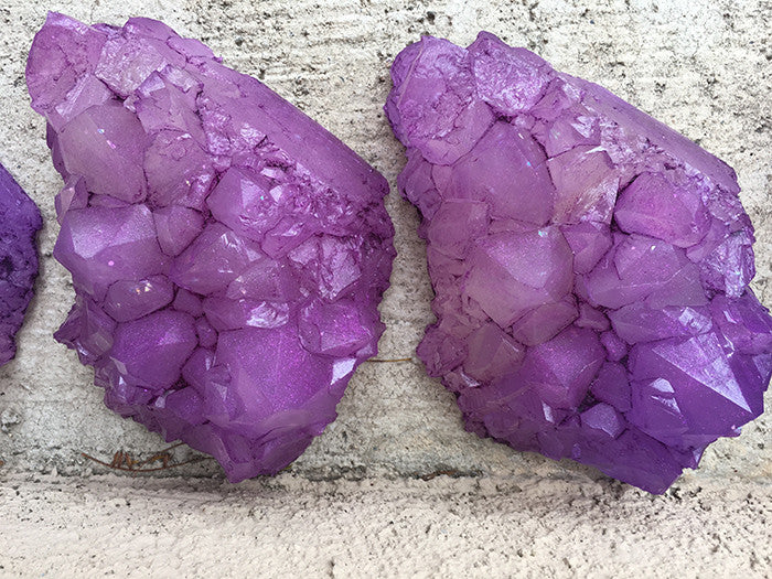 URETHANE GLOW IN THE DARK CRYSTAL- LARGE ( PURPLE)