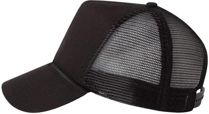 no-logo Valucap Five-Panel Mesh-Back Trucker Cap-Headwear-Valucap-Thread Logic