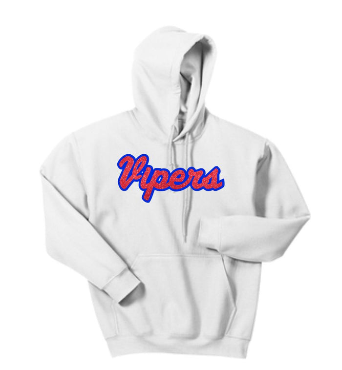 Vipers Hooded Sweatshirt New Logo Design- Matte and Glitter