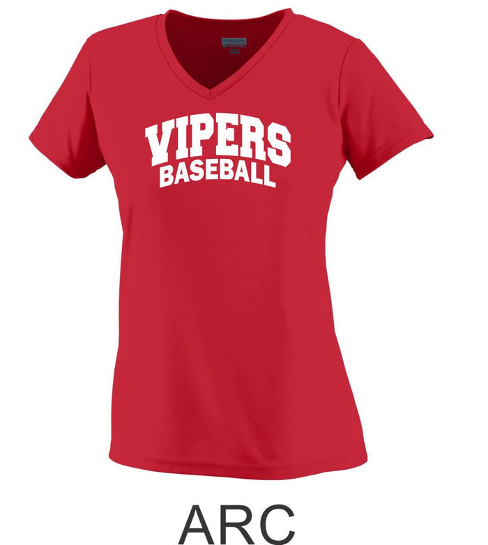 Vipers Ladies Wicking T-Shirt- 3 Designs