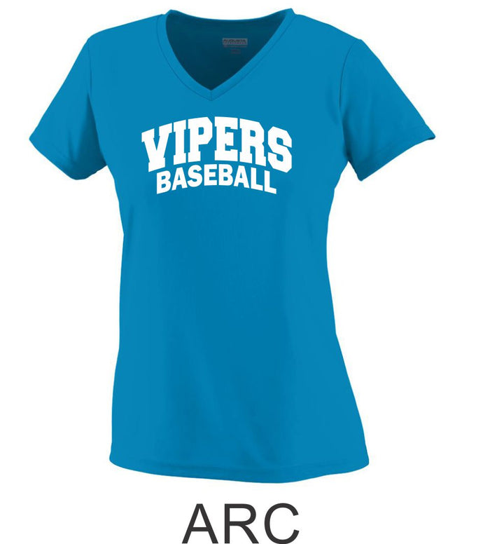 Vipers Ladies Wicking T-Shirt- 3 Designs