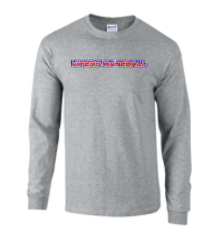 Vipers New Long Sleeve Tee-Matte or Glitter