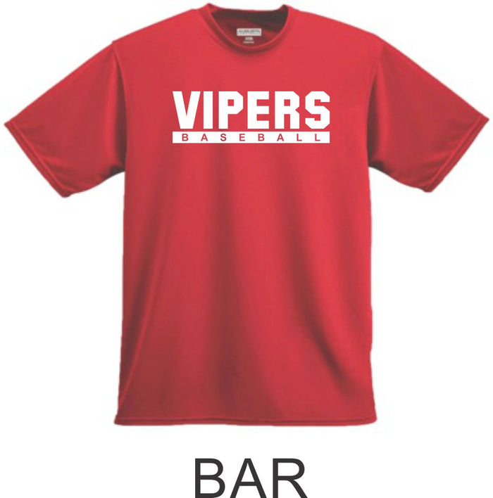 Vipers Wicking T-Shirt in 3 Designs