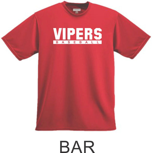 Vipers Wicking T-Shirt in 3 Designs