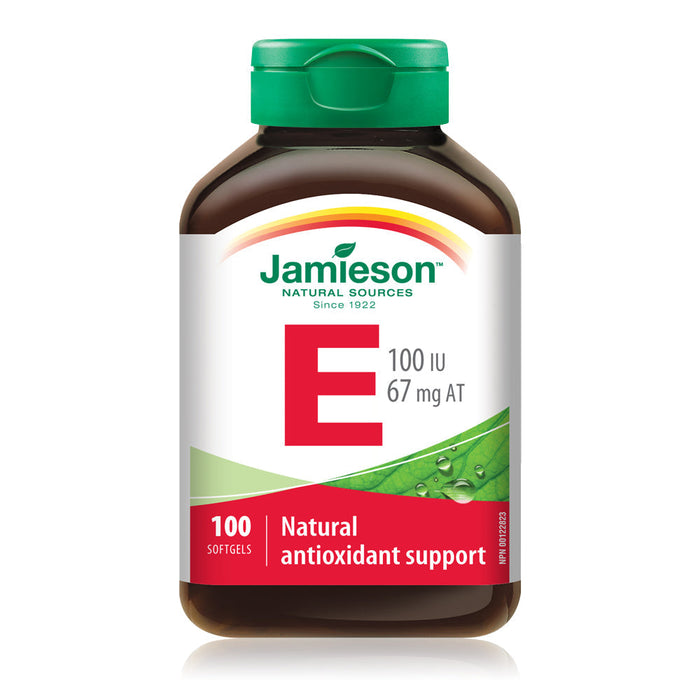 31000223 Jamieson Vitamin E 100 IU, 100 ct 2028_Vitamin E 100 IU_MAIN_EN