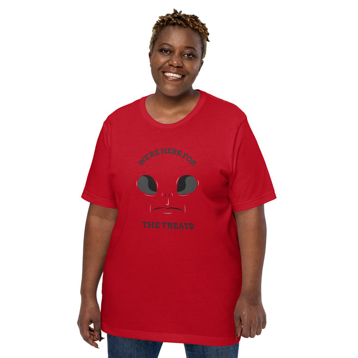 We are Here for the Treats Halloween Unisex t-shirt