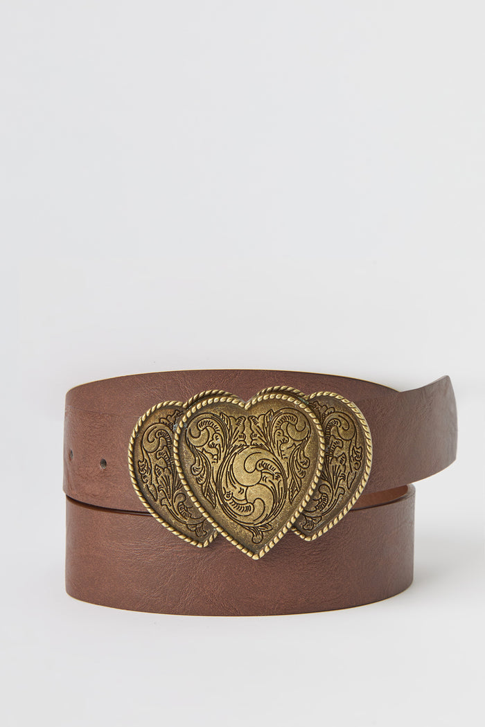 Western Heart Buckle Belt